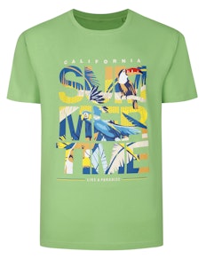 Bigdude Summertime Crew Neck T-Shirt Tall Lime Green